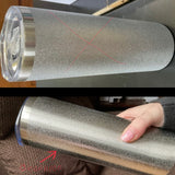 Sublimation Tumbler, Sublimation Blanks, 5 Silver Glitter Tumbler, Bulk Clearance, Silver Glitter Tumbler