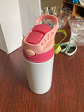 Sublimation Blank Tumbler, Kids Water Bottle, Clearance Kids Pink Tumbler, Kids Water Bottle