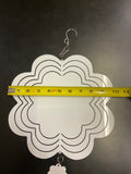 Sublimation Wind Spinner, Blank Flower Wind Spinner 10" Wind Spinner, Sublimation Blank Wind Spinner, Aluminum Wind Spinner