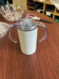 Sublimation Sippy Cup, 5 Blank Sippy Cups, Toddler Cup, Bulk Blank Sippy Cup