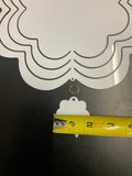 Sublimation Wind Spinner, Blank Flower Wind Spinner 10" Wind Spinner, Sublimation Blank Wind Spinner, Aluminum Wind Spinner
