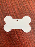 Sublimation Blank Pet Ornament, Dog Bone Christmas Tree Ornament