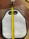 Sublimation Blank Lunch Tote with Strap, Blank Lunch Tote, Neoprene Lunch Bag, White Lunch Bag