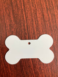 Sublimation Blank Pet Ornament, Dog Bone Christmas Tree Ornament