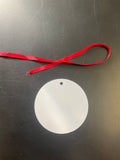 Sublimation Blank Ornament, Christmas Tree Ornament, Round Christmas Tree Ornament, Aluminum Ornament, Blank Ornament