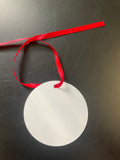 Sublimation Blank Ornament, Christmas Tree Ornament, Round Christmas Tree Ornament, Aluminum Ornament, Blank Ornament