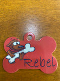 Sublimation Dog Tag Blank, 5 Blank Dog Bone, Aluminum Dog Tag, Aluminum Pet blank, White Sublimation, Dog Tag, 5 Tags