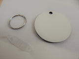 Blank Keychain, 5 Sublimation Blank Round Key chain, Sublimation Blank, Round Keychain, Key chain Blank