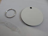 Blank Keychain, 5 Sublimation Blank Round Key chain, Sublimation Blank, Round Keychain, Key chain Blank