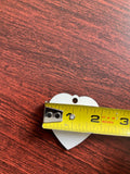 Sublimation Keychain, 5 Blank Key chain, Heart Keychain, Sublimation Blanks, Keychain Blank