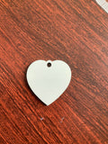 Sublimation Keychain, 5 Blank Key chain, Heart Keychain, Sublimation Blanks, Keychain Blank