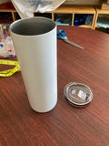 Sublimation Blank Tumbler, Glow in The Dark, CLEARANCE 20oz Blue Green Glow in the Dark Tumbler, Stainless Steel, Straight Tumbler, Sublimation Blank, Sublimation