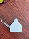 Sublimation Blank Keychain, 5 Sublimation Blank Cow Tag Keychains, Sublimation Blank Keychain