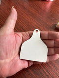 Sublimation Blank Keychain, 5 Sublimation Blank Cow Tag Keychains, Sublimation Blank Keychain