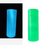 Sublimation Blank Tumbler, Glow in The Dark, CLEARANCE 20oz Blue Green Glow in the Dark Tumbler, Stainless Steel, Straight Tumbler, Sublimation Blank, Sublimation