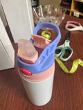Sublimation Tumbler , Kids Tumbler , Sublimation Water Bottle , Sublimation Blank, Purple Kids Water Bottle