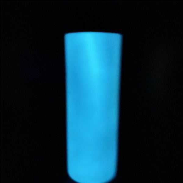 Sublimation Tumbler, Sublimation Blank, Glow in Dark Tumbler Blank, Blue Glow in The Dark